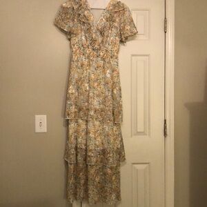 Elegant Floral Tiered Dress